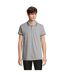 Polo Pasadena Homme Gris Chiné Bleu Marine SOLS-2