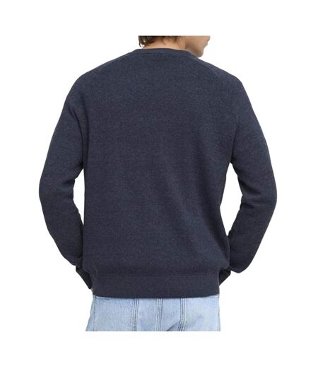 Pull col rond bleu chiné homme only & sons 22040272