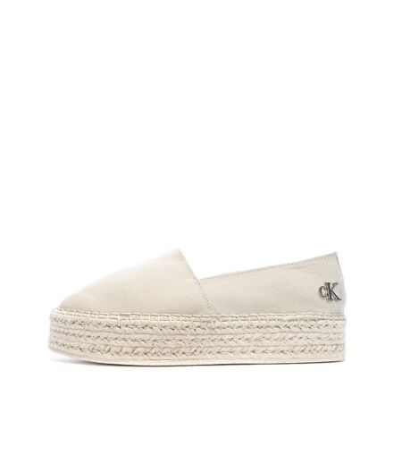 Espadrilles ecru femme calvin klein jeans flatform
