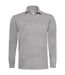 B&C Mens Heavymill Cotton Long Sleeve Polo Shirt (Heather Grey) - UTRW3007