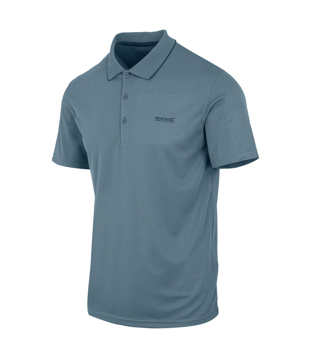 Mens Maverick V Active Polo Shirt China Blue Regatta-4