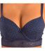 Lace bra with underwire and push-up for women, AMAYA model. Enhancement, firm support and everyday elegance.