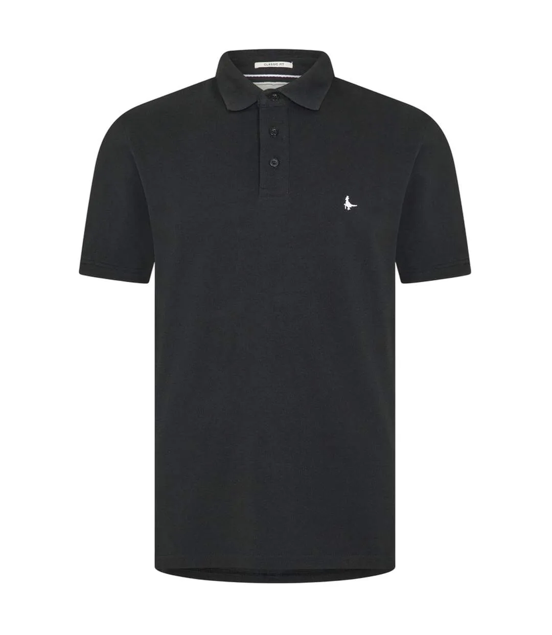 Mens Classic Embroidered Logo Polo Shirt Black Jack Wills-2
