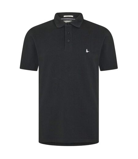 Mens Classic Embroidered Logo Polo Shirt Black Jack Wills