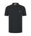 Mens Classic Embroidered Logo Polo Shirt Black Jack Wills-2