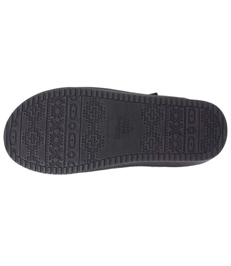 Isotoner Chaussons Mules femme à talon compensé de 3,5 cm, très confortables