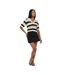 Womens/ladies Wrap Mini Skirt Black Brave Soul-4