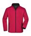 Veste Softshell Promo Homme Rouge Noir James And Nicholson-1