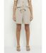 Short souple texturé, noué à la taille-1