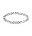 Mens Polished Stainless Steel Bracelet One Size Silver Boss-1