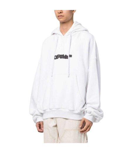 Unisex Adult Blurr Book Oversized Hoodie White Off-White