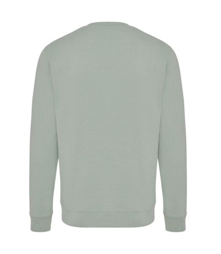 Unisex adult zion recycled cotton crew neck sweatshirt green iceberg Iqoniq