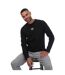 Mens Logo Printed Crew Neck Sweatshirt Black DKNY-3