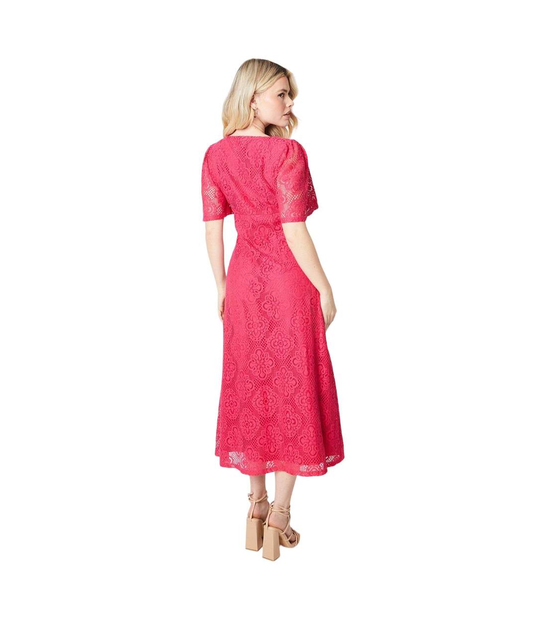 Robe mi-longue femme rose vif Dorothy Perkins-2