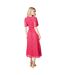 Dorothy Perkins Womens/Ladies Lace Detail Square Neck Midi Dress (Hot Pink) - UTDP4856