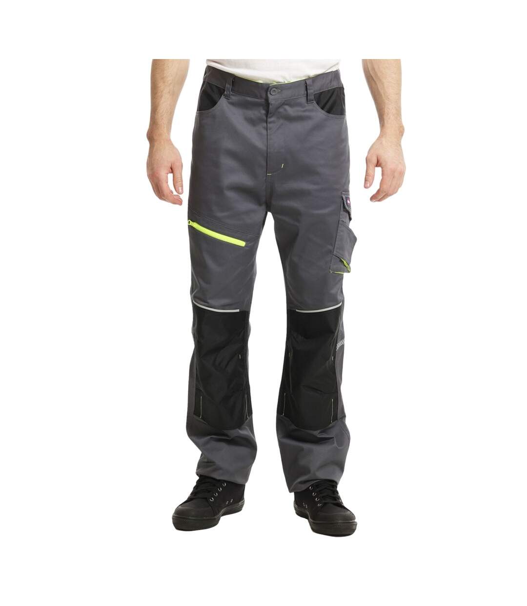 Pantalon à poches homme gris / noir Lee Cooper-1