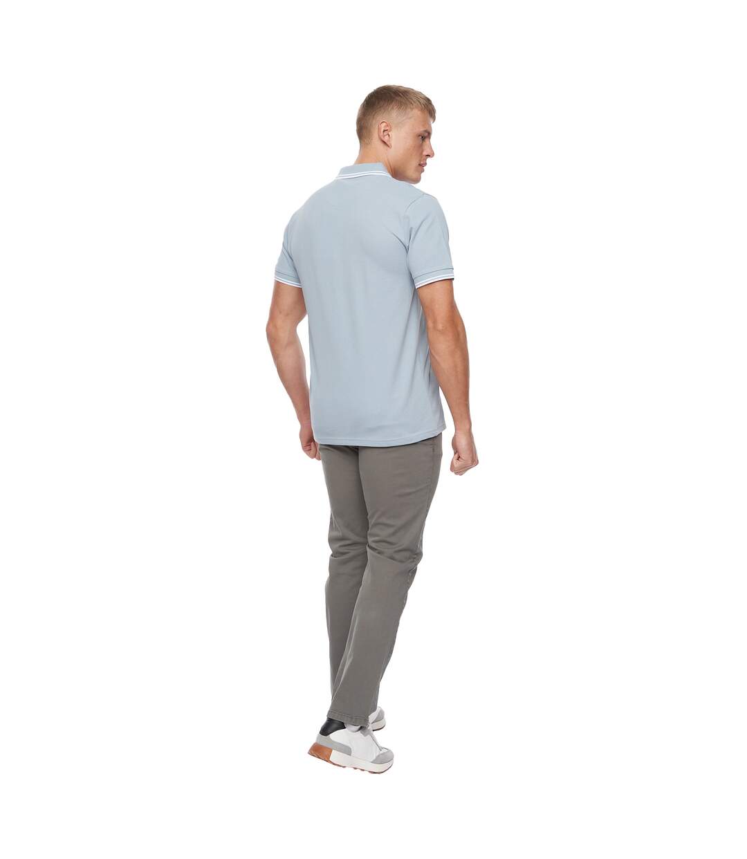 Polo Upwood Homme Bleu Clair Bewley & Ritch-3