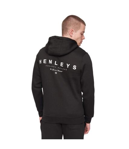 Sweat à capuche metafone homme noir Henleys