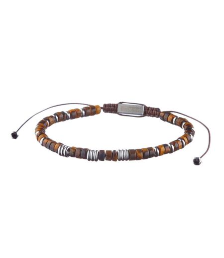 Bracelet marrons/acier homme geographical norway 315021 - taille unique