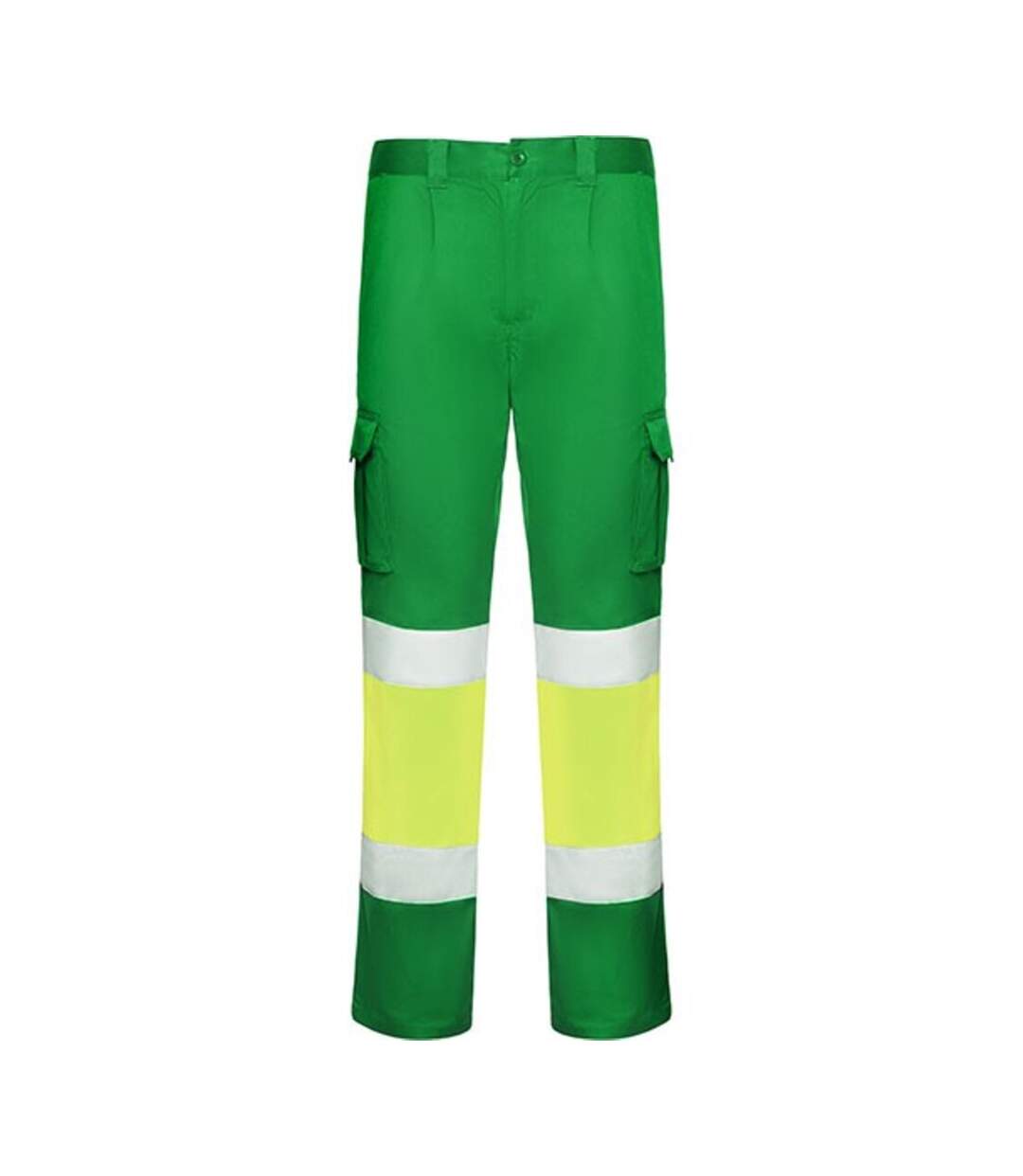 Pantalon Homme Vert Jaune Fluo Roly Workwear-1