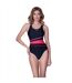 Maillot De Bain 1 Pièce Stella Femme Noir Aqua Speed-1