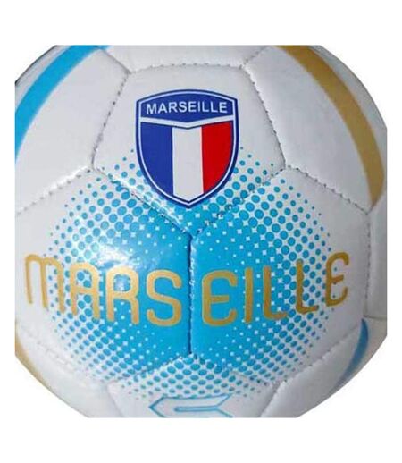 MARSEILLE ballon blanc/bleu/doré sport zone