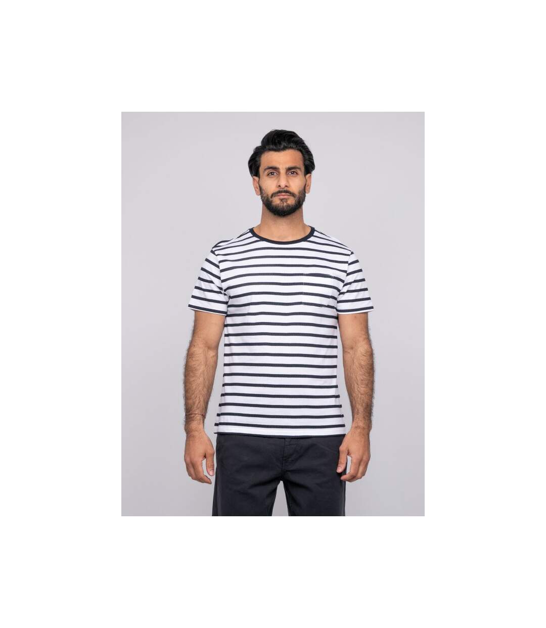 T-shirt manches courtes rayures NAFRO-1