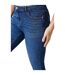Womens/ladies Stretch Petite Slim Jeans Mid Wash Dorothy Perkins-4