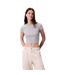 T-shirt Court Motif/style Logo Femme Gris Chiné Calvin Klein-1