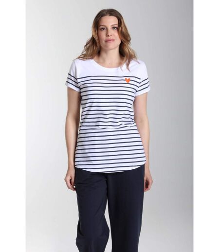 Tee shirt mariniere manches courtes femme Teeliner  | Gerard Pasquier
