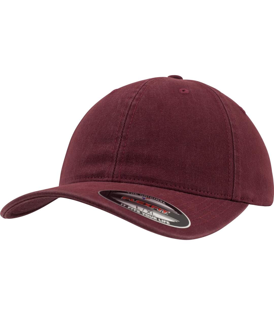 Casquette baseball adulte unisexe bordeaux Flexfit