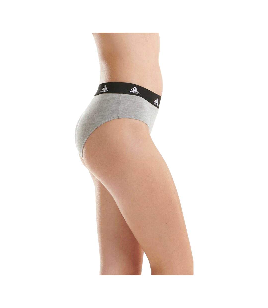 Lot De 3  Maillots De Bain 2 Pièces Motif/style Logo Femme Noir Blanc Gris Adidas-4