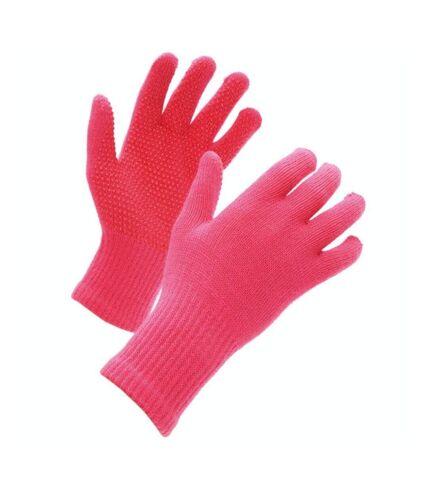 Gants d´équitation suregrip adulte rose Shires