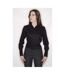 Russell Collection Ladies/Womens Long Sleeve Ultimate Non-Iron Shirt (Black) - UTBC1034
