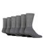 6 Pack Mens Plain Crew Sport Socks - Soft Cotton Everyday Athletic Socks-1