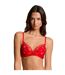 Soutien-gorge coques moulées rouge Amandine