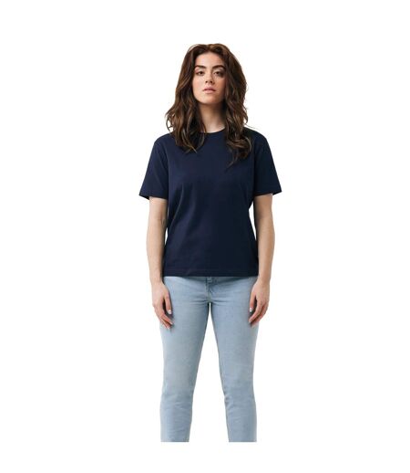 Unisex adult teide recycled cotton t-shirt navy Iqoniq