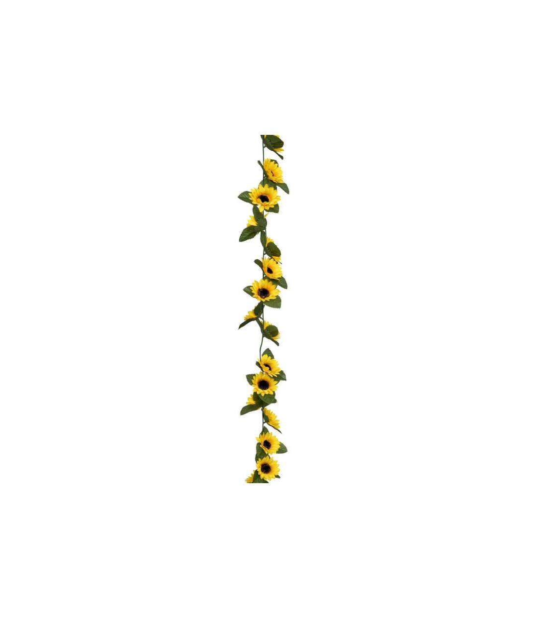 Guirlande de Tournesols Artificiels Naki 180cm Jaune-1