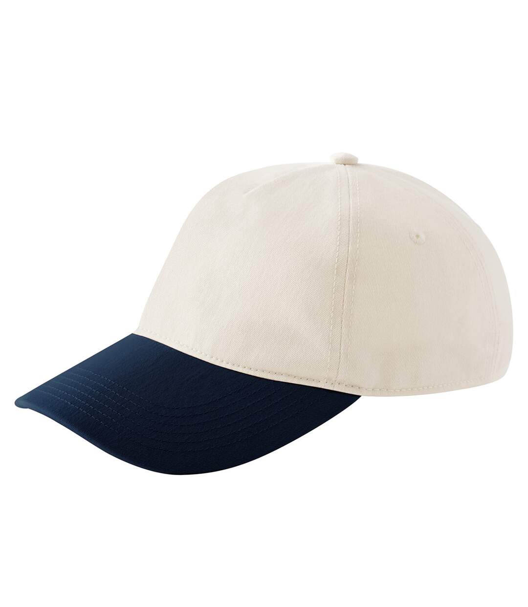 Casquette Leisure Naturel Bleu Marine Français Beechfield-2