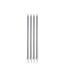 Lot de 16 Bougies d'Anniversaire Longues 14cm Argent-1