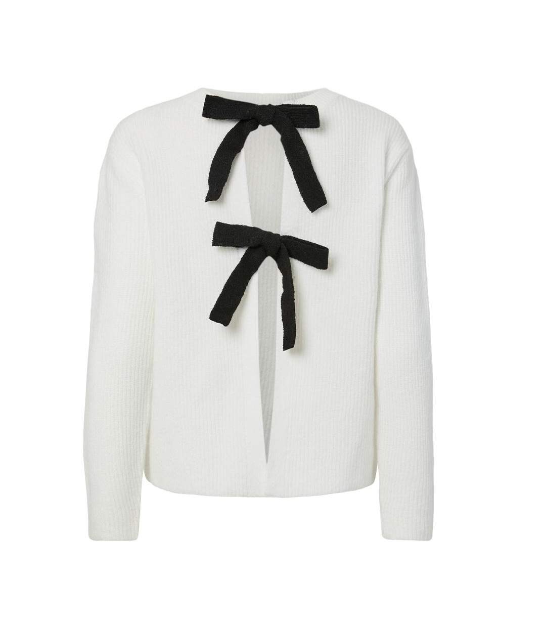 Gilet blanc/noir femme pieces silly-1
