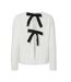 Gilet blanc/noir femme pieces silly-1
