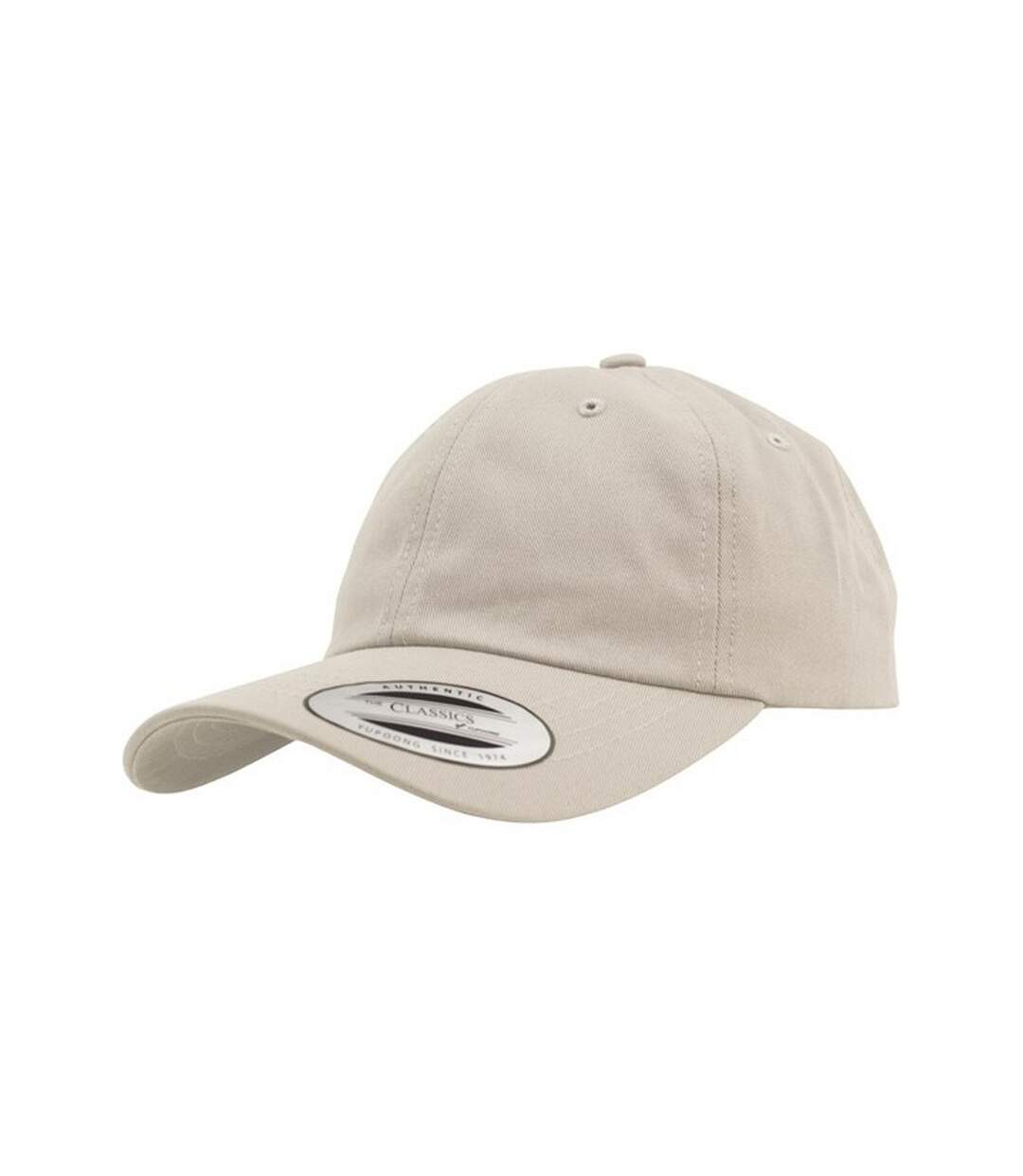 Casquette baseball adulte unisexe beige gris Yupoong-1