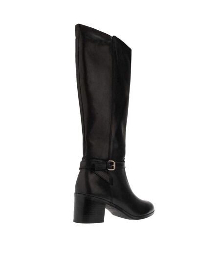 Bottes Hauteur Genoux Trusti Casual Femme Noir Dune London