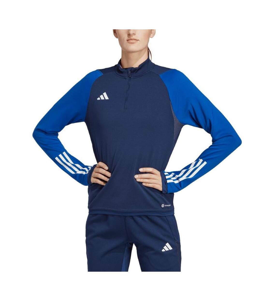 Sweat Tiro Competition Femme Bleu Marine Bleu Adidas-1