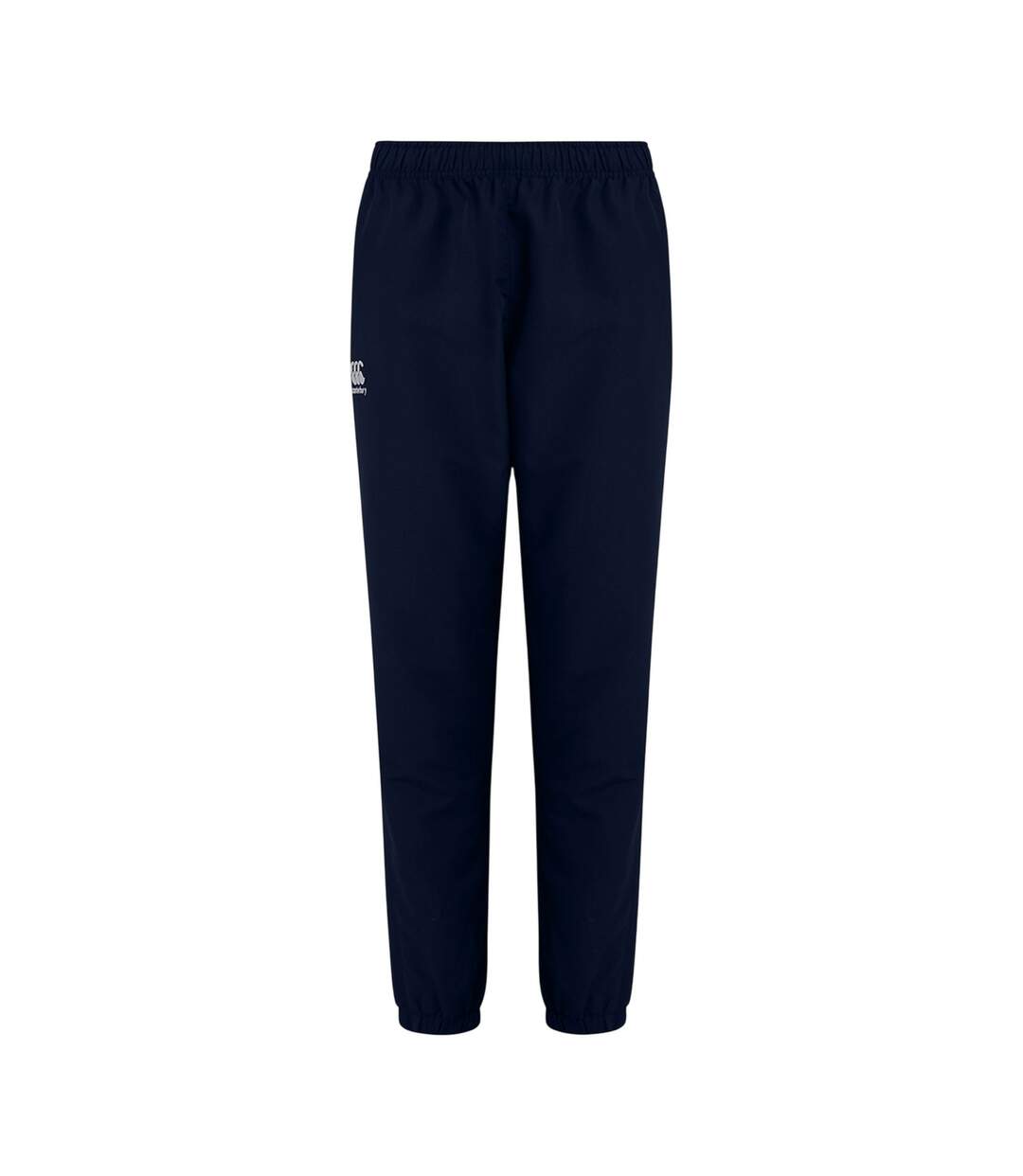 Womens/ladies Club Plain Cuffed Tapered Jogging Bottoms Navy Canterbury-2