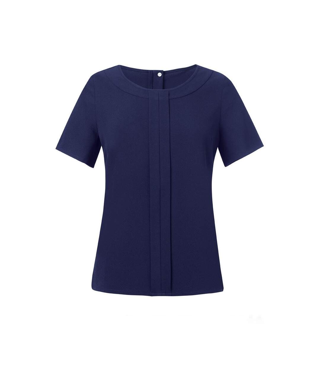 Blouse Manches Courtes Verona Femme Bleu Marine Brook Taverner-1