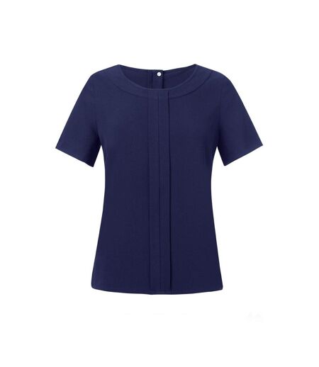 Blouse Manches Courtes Verona Femme Bleu Marine Brook Taverner
