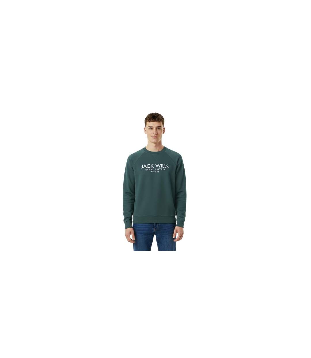 Sweat Motif/style Logo Brodé Belvue Homme Pin Jack Wills-1