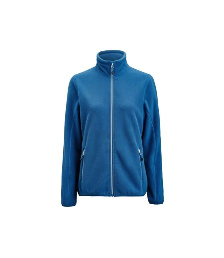 Womens/ladies Rocket Fleece Jacket Bright Blue Printer RED